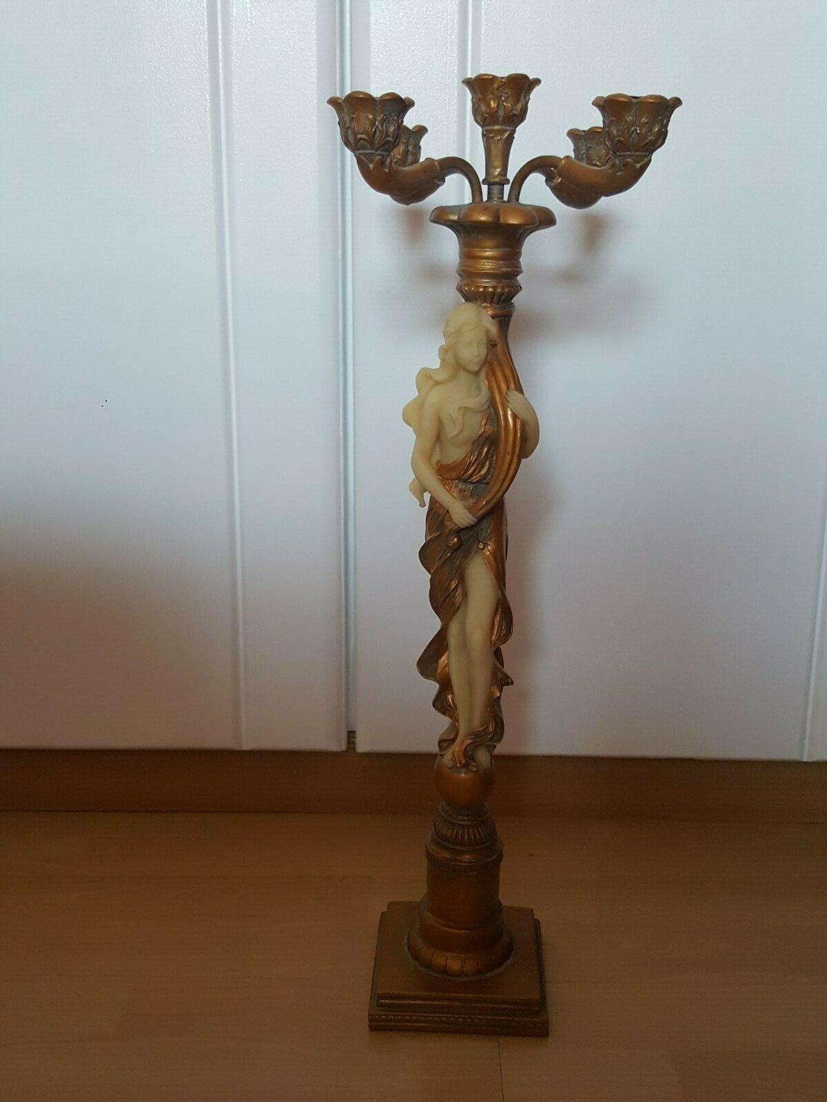 SHJOEE 5-armiger Kerzenständer Vintage | Metall Kerzenleuchter 27x27x25cm Schwarz